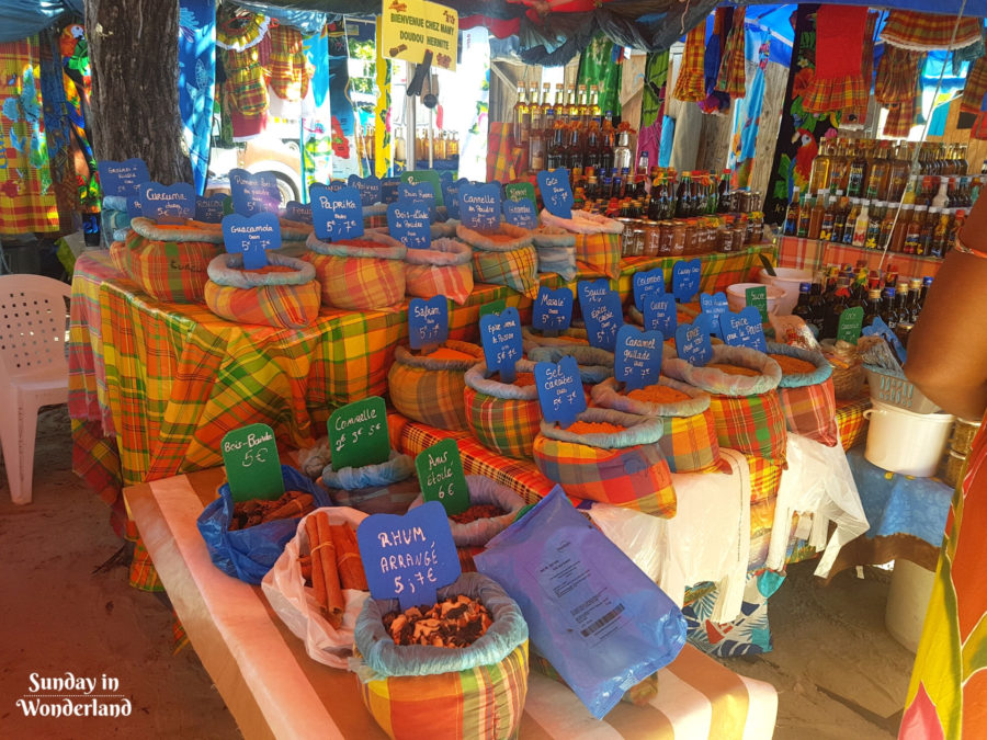 Spices market in Sainte-Anne, Guadeloupe - Sunday in Wonderland Blog