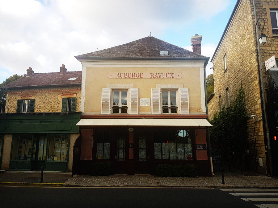 Auberge Ravoux in Auvers-sur-Oise in France seen from the front