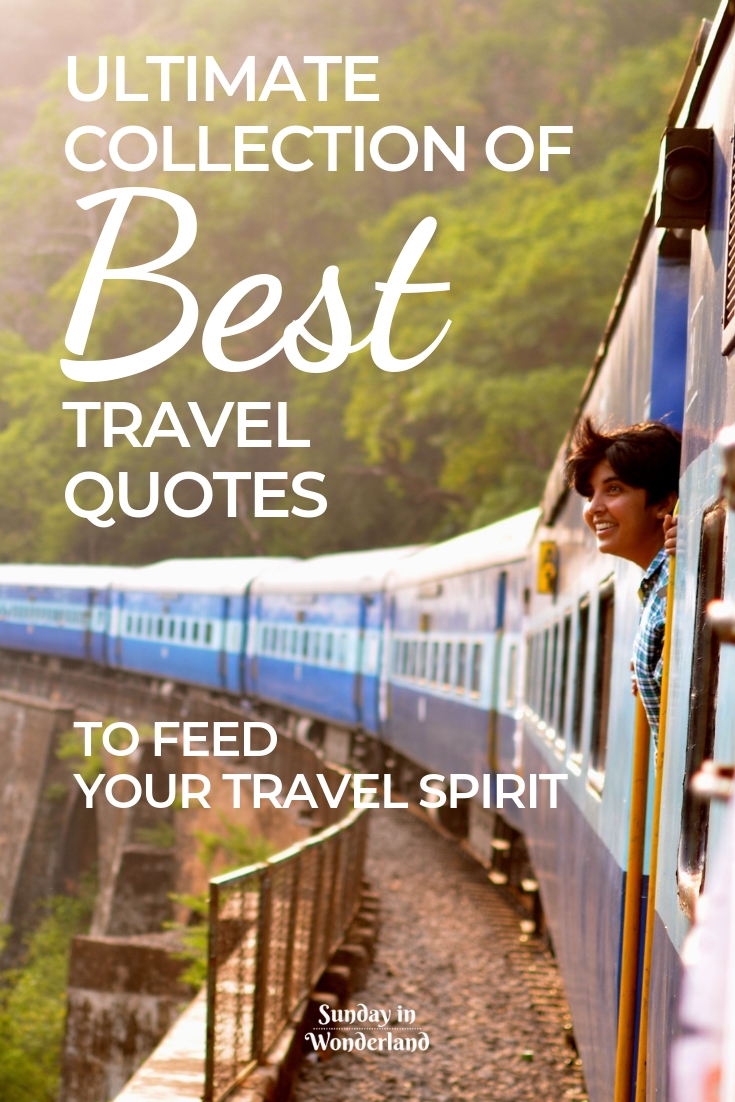Looking for some travel inspiration? Check out this list of beautiful travel quote to get inspired!