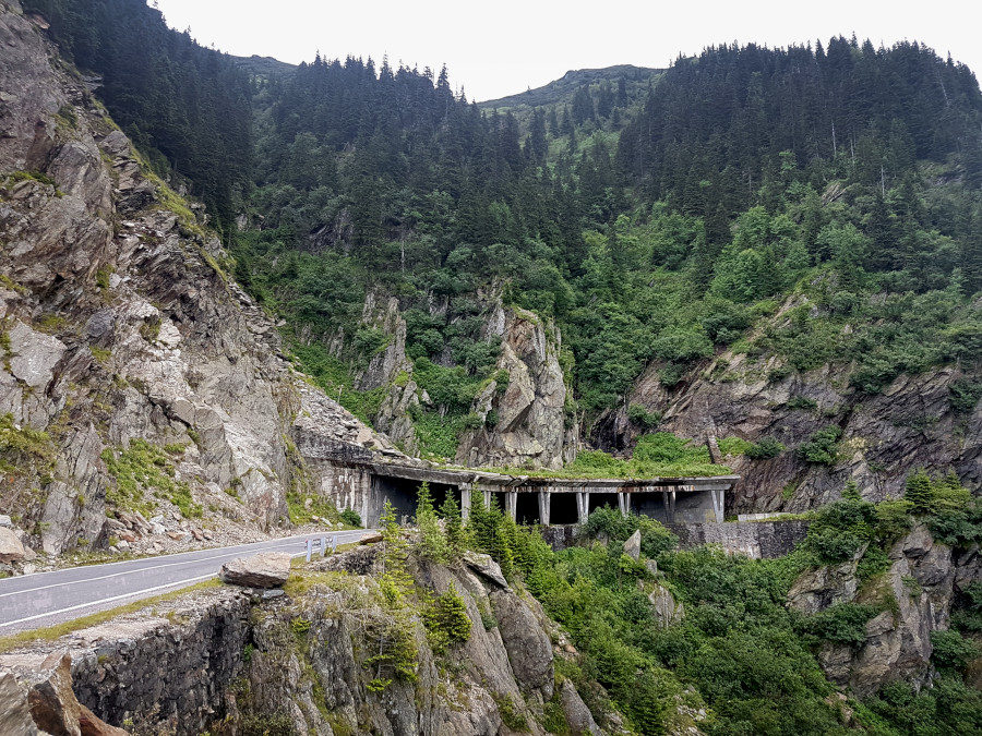 Viaduct on the Transfăgărășan Road in Romania