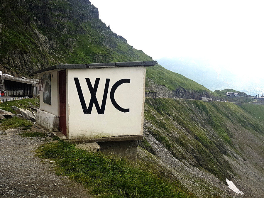 WC Toilet in the Romanian mountains