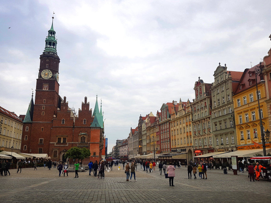 The Square Market in Wrocław, Poland