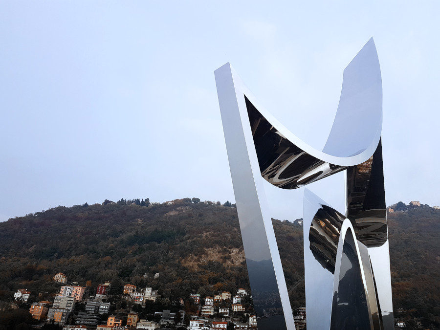 Life Electric monument of Daniel Libeskind in Como, Italy