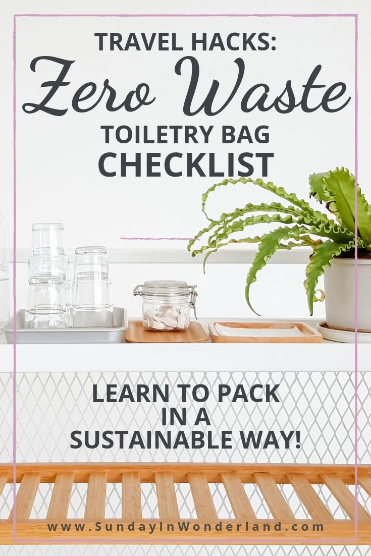 How to pack Zero Waste Travel Toiletry Bag for Sustainable Traveling