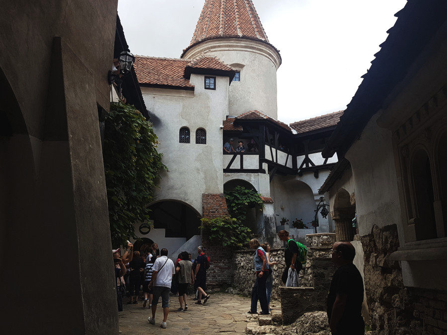 The entrance to the courtyard of Dracula's Castle