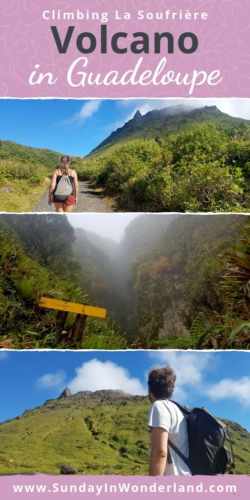 Climbing La Soufriere volcano in Guadeloupe