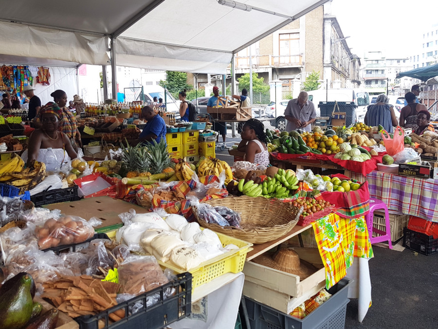 The local market in Fort-de-France