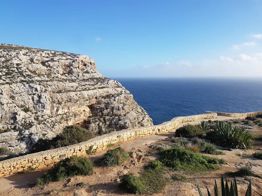 Malta cliffs with the sea view