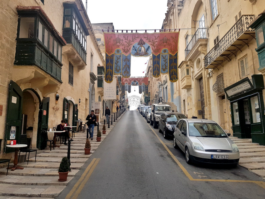 Valletta streets - A week in Malta itinerary