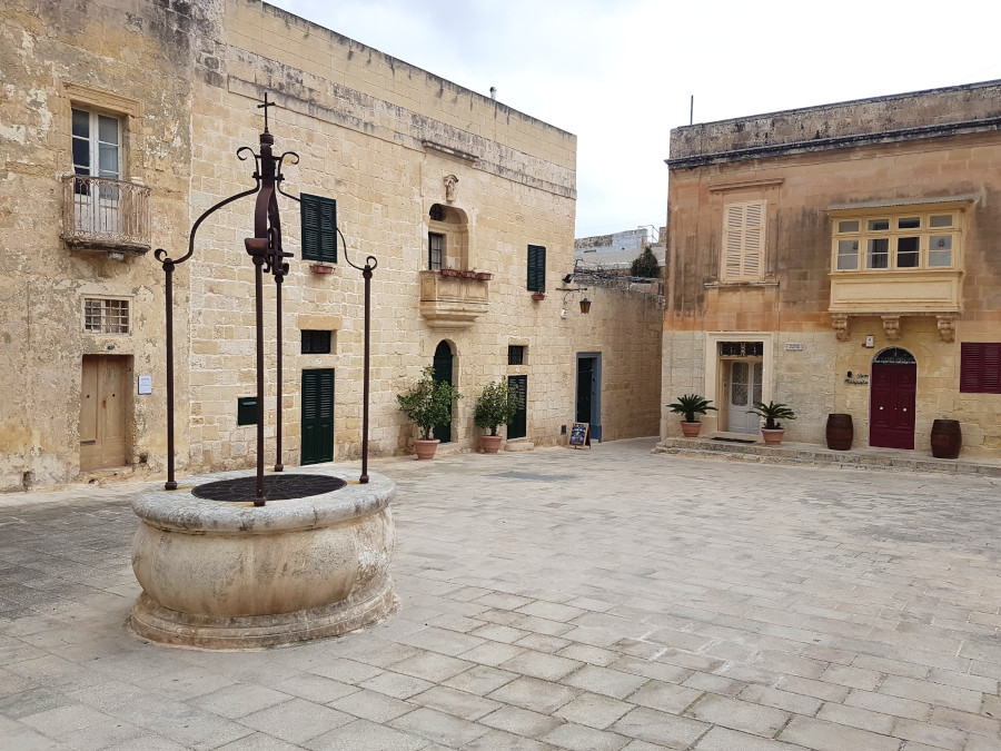 The square in Mdina, Malta - Game of Thrones filming location - Ned Stark & Jamie Lannister battle place