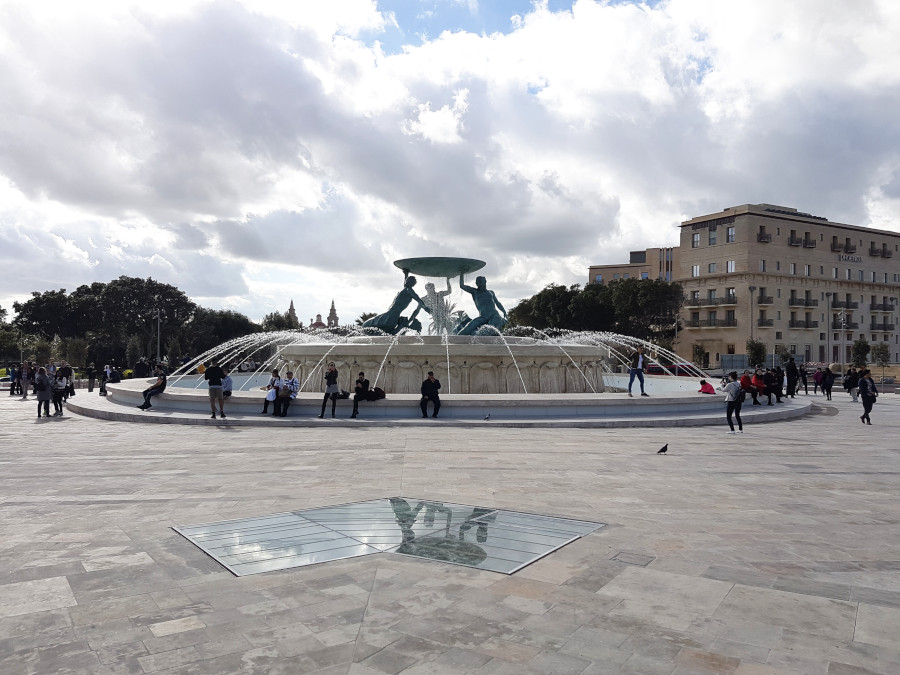 Triton Fountain in Valletta