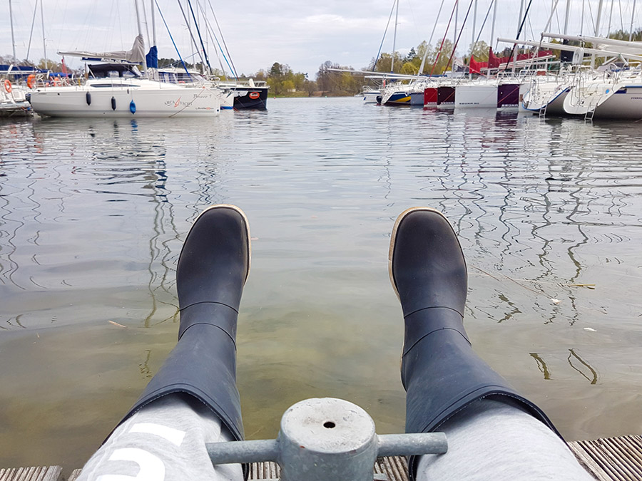 Clothes for sailing - rain boots