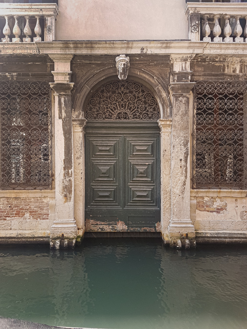 The canal door in Venice