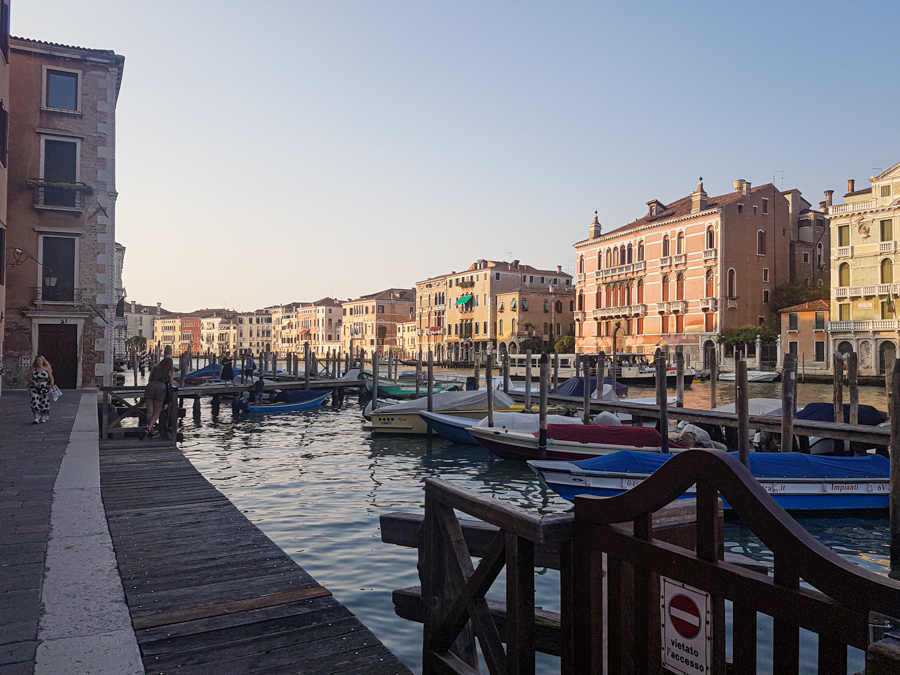 The boat marina in Grand Canal