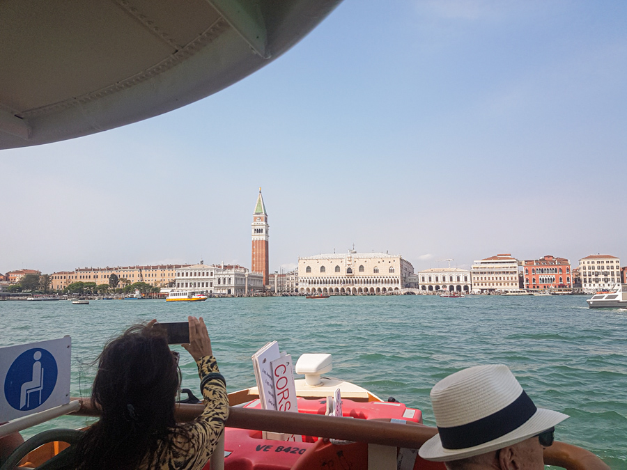 The Doges' Palace in Venice seen from the water