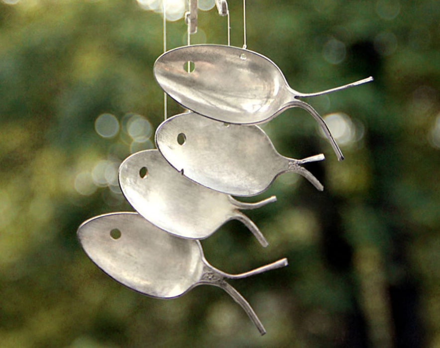 Recycled spoon fish