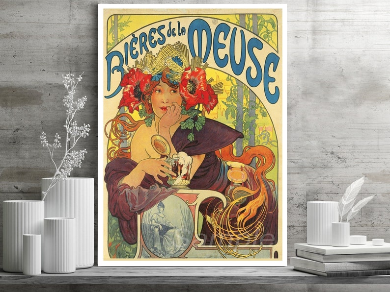 Unique French gifts from France: vintage poster