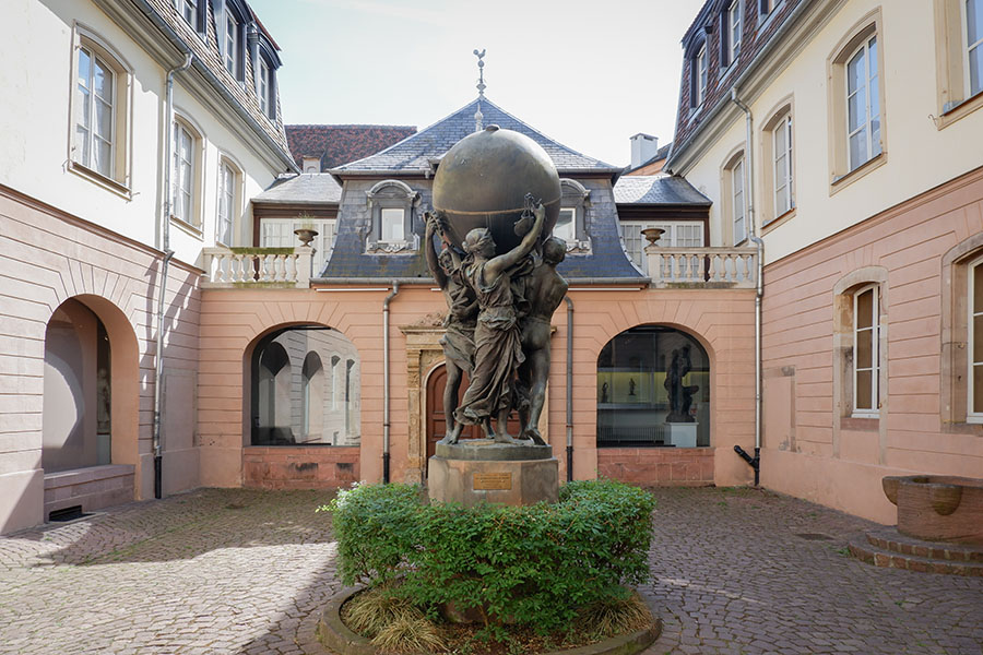 The backyard of the Bartholdi Museum in Colmar, France