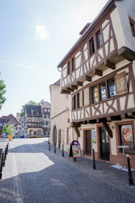 Wooden construction house in Colmar, France
