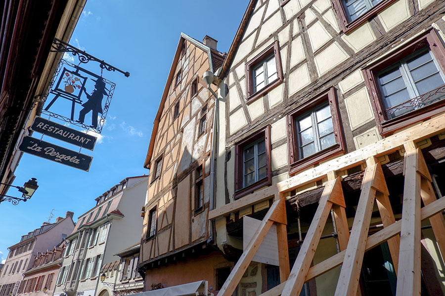 Timbered houses in Colmar, Alsace