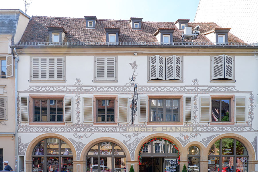 The facade of Hansi Museum - one of the best things to do in Colmar